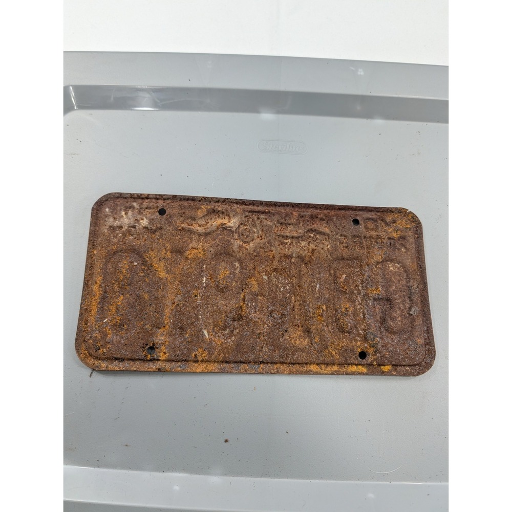 1942 South Dakota License Plate 7-4128 SD '42 Auto Tag